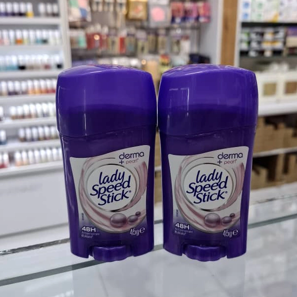 مام صابونی لیدی اسپید استیک اصل پیرل ضد تعریق 48 ساعته 45 گرم | lady speed stick derma pearl 48H 45gr